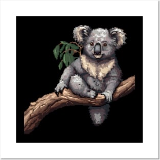 Pixel Koala Posters and Art